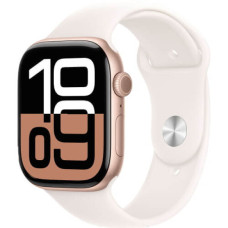Apple Watch Series 10 42mm Rose Gold Aluminium Case with Light Blush Sport Band S/M (MWWH3)