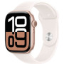 Apple Watch Series 10 46mm Rose Gold Aluminium Case with Light Blush Sport Band M/L (MWWU3)