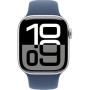 Apple Watch Series 10 42mm Silver Aluminium Case with Denim Sport Band M/L (MWWC3)