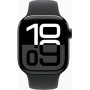 Apple Watch Series 10 42mm Jet Black Aluminium Case with Black Sport Band M/L (MWWF3)