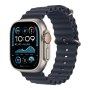 Apple Watch Ultra 2 49mm Natural Titanium Case with Navy Ocean Band (MX4D3) 2024