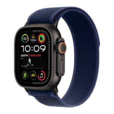 Apple Watch Ultra 2 49mm Black Titanium Case with Blue Trail Loop S/M (MYTJ3/ MYQ73) 2024