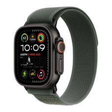 Apple Watch Ultra 2 49mm Black Titanium Case with Green Trail Loop S/M (MYTJ3/ MYQ33) 2024