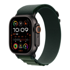 Apple Watch Ultra 2 49mm Black Titanium Case with Dark Green Alpine Loop Small (MX4Q3) 2024
