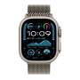 Apple Watch Ultra 2 49mm Natural Titanium Case with Natural Titanium Milanese Loop Medium (MX5R3) 2024