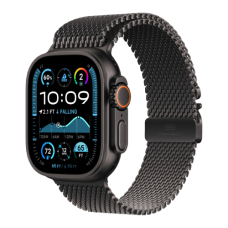 Apple Watch Ultra 2 49mm Black Titanium Case with Black Titanium Milanese Loop Small (MX4W3) 2024