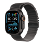 Apple Watch Ultra 2 49mm Black Titanium Case with Black Titanium Milanese Loop Large (MX5V3) 2024