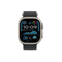 Apple Watch Ultra 2 49mm Natural Titanium Case with Black Ocean Band (MYT03/ MXTL3) 2024