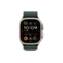 Apple Watch Ultra 2 49mm Natural Titanium Case with Dark Green Alpine Loop Small (MYD03) 2024