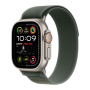 Apple Watch Ultra 2 49mm Natural Titanium Case with Green Trail Loop S/M (MXTN3) 2024