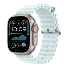 Apple Watch Ultra 2 49mm Natural Titanium Case with Ice Blue Ocean Band (MYT03/ MXTF3) 2024