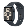 Apple Watch SE 2024 44mm Midnight Aluminium Case with Midnight Sport Band M/L (MXEK3)
