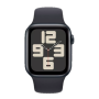 Apple Watch SE 2024 44mm Midnight Aluminium Case with Midnight Sport Band M/L (MXEK3)