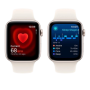 Apple Watch SE 2024 40mm Starlight Aluminium Case with Starlight Sport Band S/M (MXEF3)