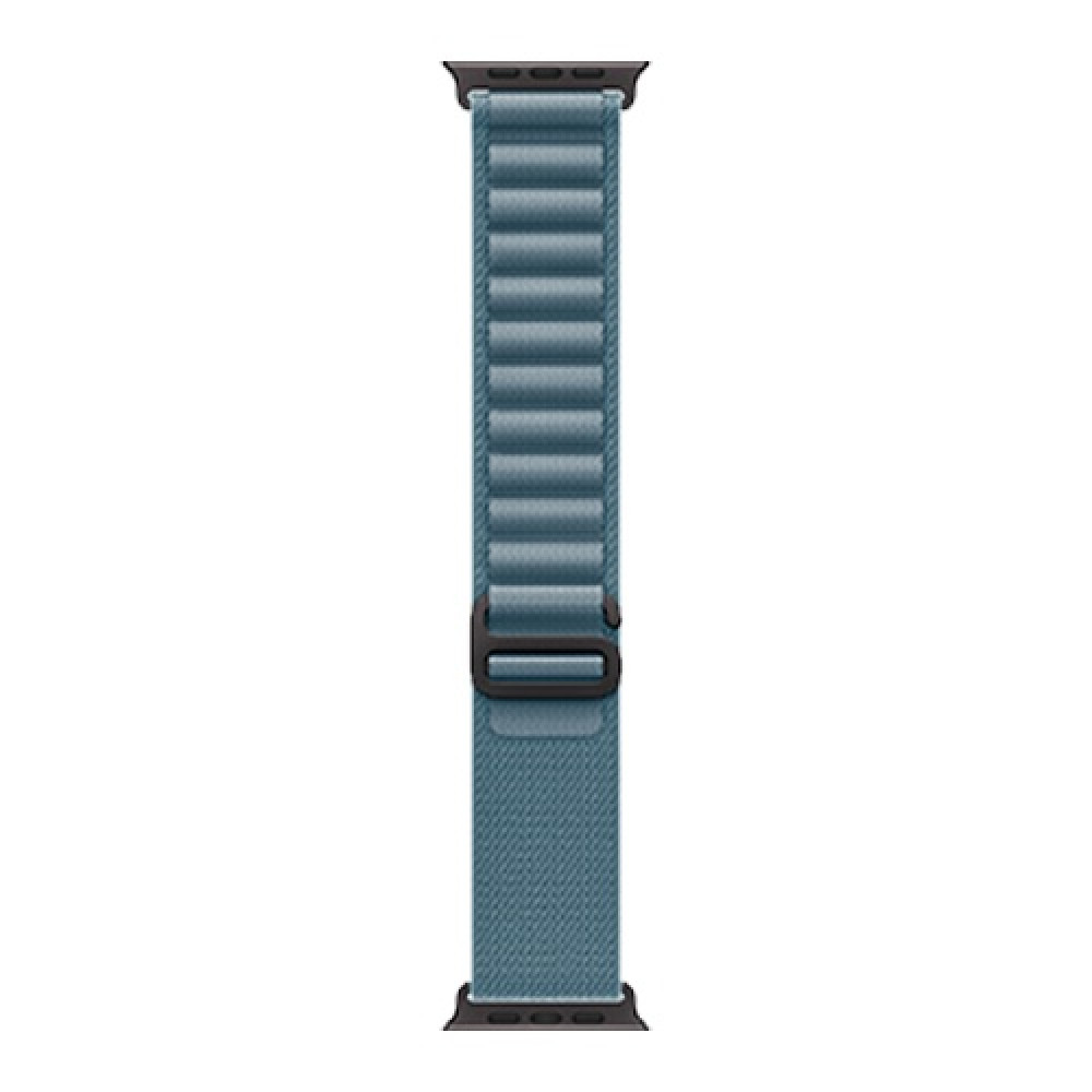 Apple Watch Ultra 3 49mm Black Titanium Case with Light Blue Alpine Loop Large () 2025