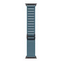 Apple Watch Ultra 3 49mm Black Titanium Case with Light Blue Alpine Loop Large () 2025