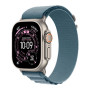Apple Watch Ultra 3 49mm Natural Titanium Case with Light Blue Alpine Loop Large (MEWP4) 2025