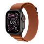 Apple Watch Ultra 3 49mm Black Titanium Case with Terra Cotta Alpine Loop Medium () 2025