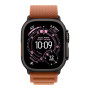 Apple Watch Ultra 3 49mm Black Titanium Case with Terra Cotta Alpine Loop Medium () 2025