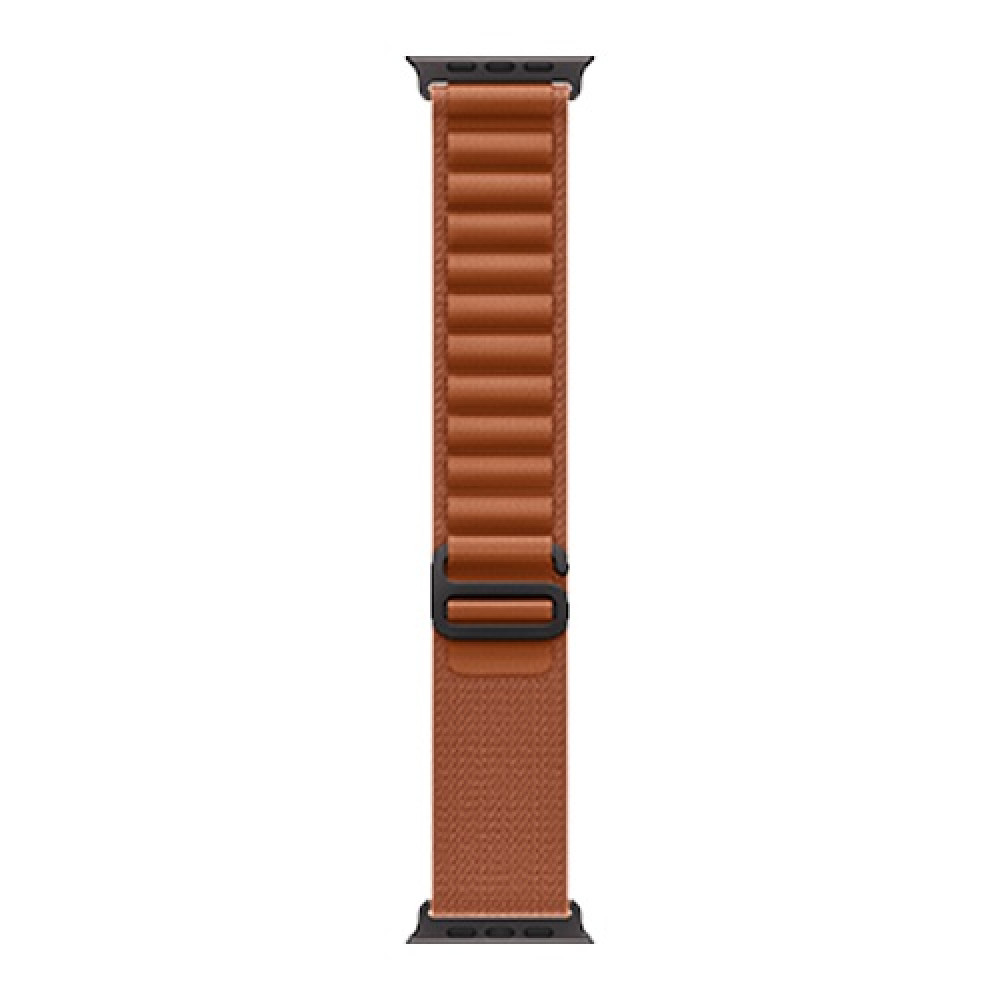 Apple Watch Ultra 3 49mm Black Titanium Case with Terra Cotta Alpine Loop Medium () 2025