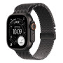 Apple Watch Ultra 3 49mm Black Titanium Case with Black Titanium Milanese Loop Large (MF1T4) 2025