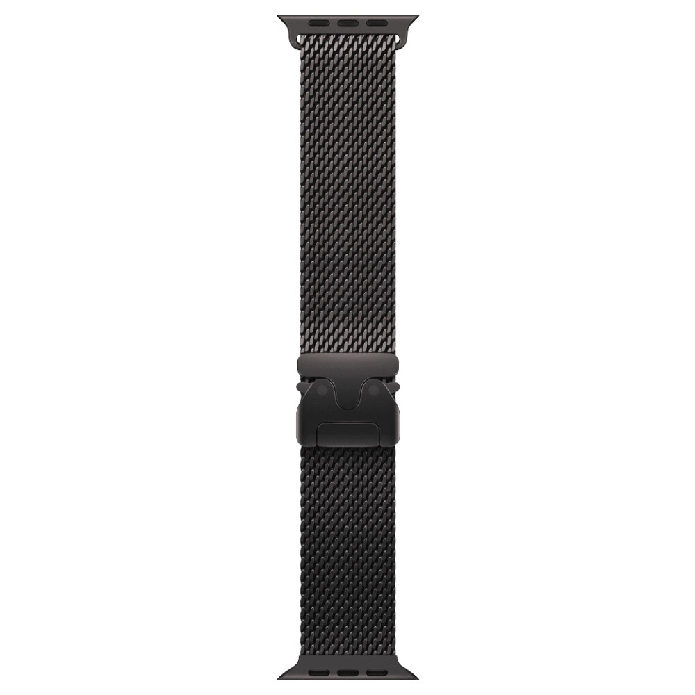 Apple Watch Ultra 3 49mm Black Titanium Case with Black Titanium Milanese Loop Large (MF1T4) 2025