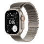 Apple Watch Ultra 3 49mm Natural Titanium Case with Natural Titanium Milanese Loop Large (MF0E4) 2025