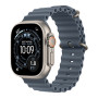 Apple Watch Ultra 3 49mm Natural Titanium Case with Anchor Blue Ocean Band (MEWH4) 2025