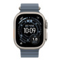 Apple Watch Ultra 3 49mm Natural Titanium Case with Anchor Blue Ocean Band (MEWH4) 2025