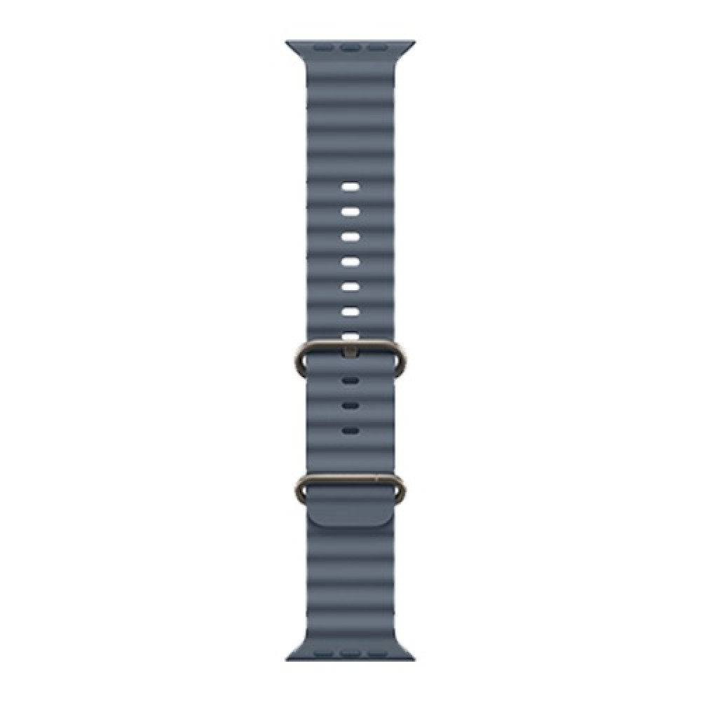 Apple Watch Ultra 3 49mm Natural Titanium Case with Anchor Blue Ocean Band (MEWH4) 2025
