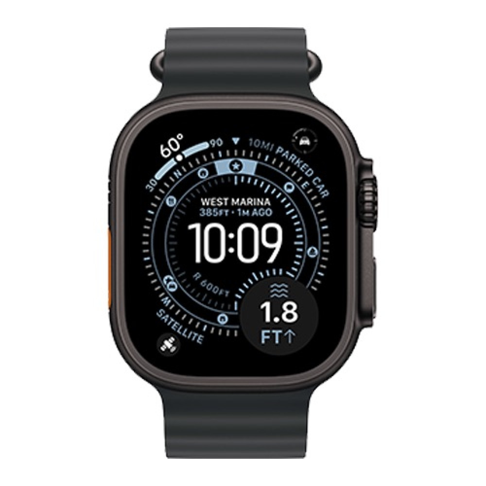 Apple Watch Ultra 3 49mm Black Titanium Case with Black Ocean Band (MF0J4) 2025