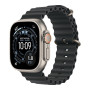 Apple Watch Ultra 3 49mm Natural Titanium Case with Black Ocean Band () 2025