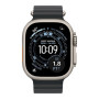 Apple Watch Ultra 3 49mm Natural Titanium Case with Black Ocean Band () 2025