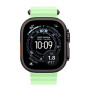 Apple Watch Ultra 3 49mm Black Titanium Case with Neon Green Ocean Band () 2025