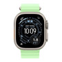 Apple Watch Ultra 3 49mm Natural Titanium Case with Neon Green Ocean Band () 2025