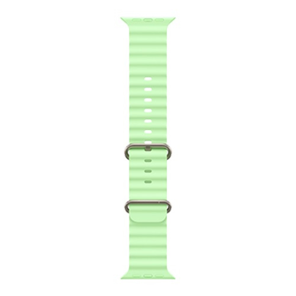 Apple Watch Ultra 3 49mm Natural Titanium Case with Neon Green Ocean Band () 2025