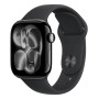 Apple Watch Series 11 42mm Jet Black Aluminum Case with Black Sport Band M/L (MEQU4) 2025
