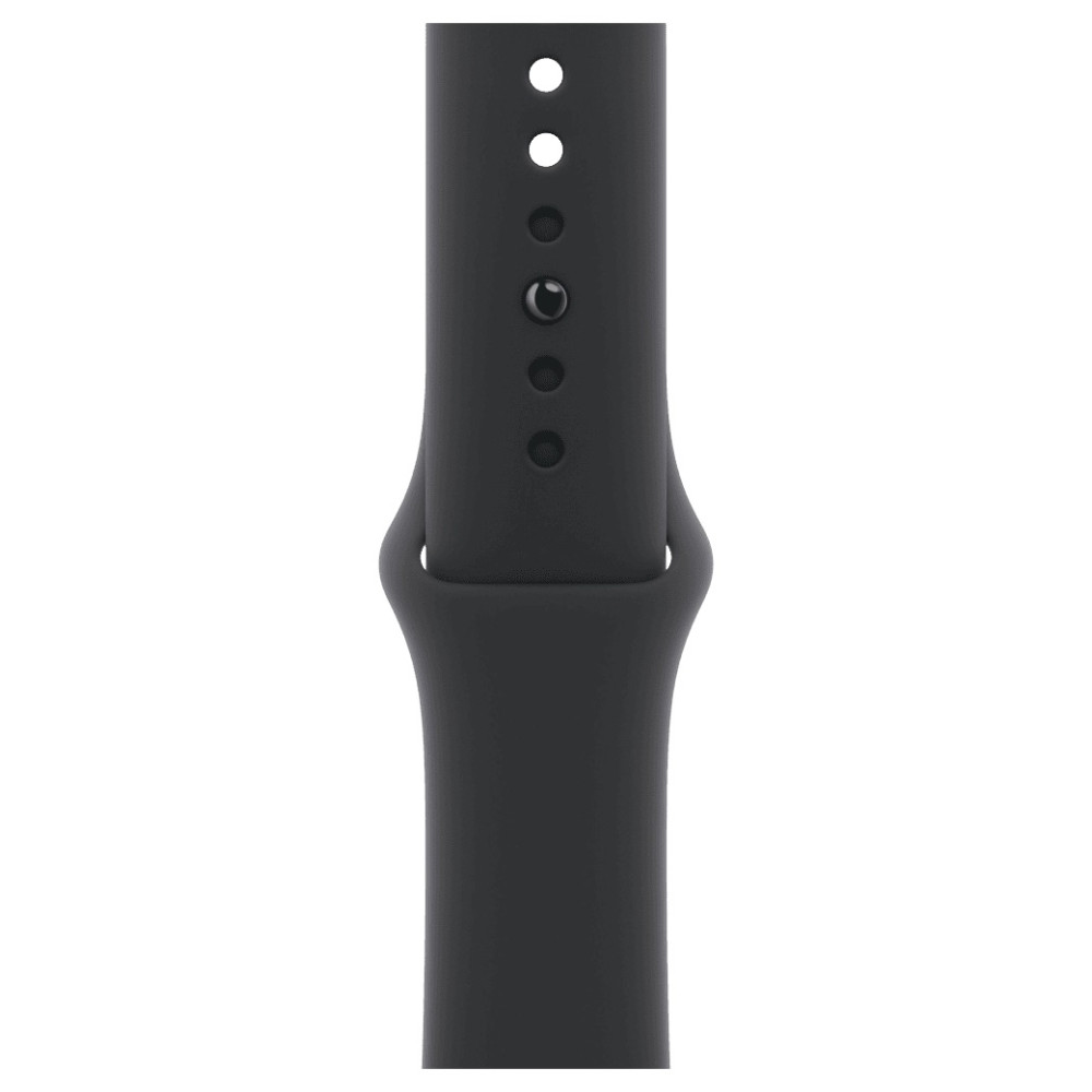 Apple Watch Series 11 42mm Jet Black Aluminum Case with Black Sport Band M/L (MEQU4) 2025