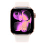 Apple Watch Series 11 42mm Rose Gold Aluminum Case with Light Blush Sport Band M/L (MEU44) 2025
