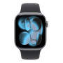 Apple Watch Series 11 46mm Space Gray Aluminum Case with Black Sport Band M/L (MEV44) 2025
