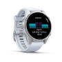 Garmin Fenix 8 43mm AMOLED Silver з Whitestone білим силіконовим ремінцем