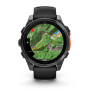 Garmin Fenix 8 47mm AMOLED Slate Gray з Black чорним силіконовим ремінцем