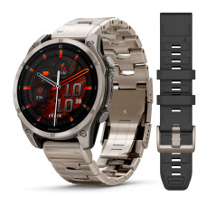 Garmin Fenix 8 47mm AMOLED Sapphire, Titanium з титановим браслетом