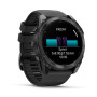 Garmin Fenix 8 51mm AMOLED Slate Gray з Black чорним силіконовим ремінцем