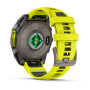 Garmin Fenix 8 47mm SOLAR Sapphire, Titanium з Amp Yellow/Graphite жовтим силіконовим ремінцем
