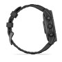 Garmin Fenix E 47mm AMOLED Slate Gray Steel з чорним силіконовим ремінцем